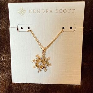 Kendra Scott Gold Snowflake Necklace
